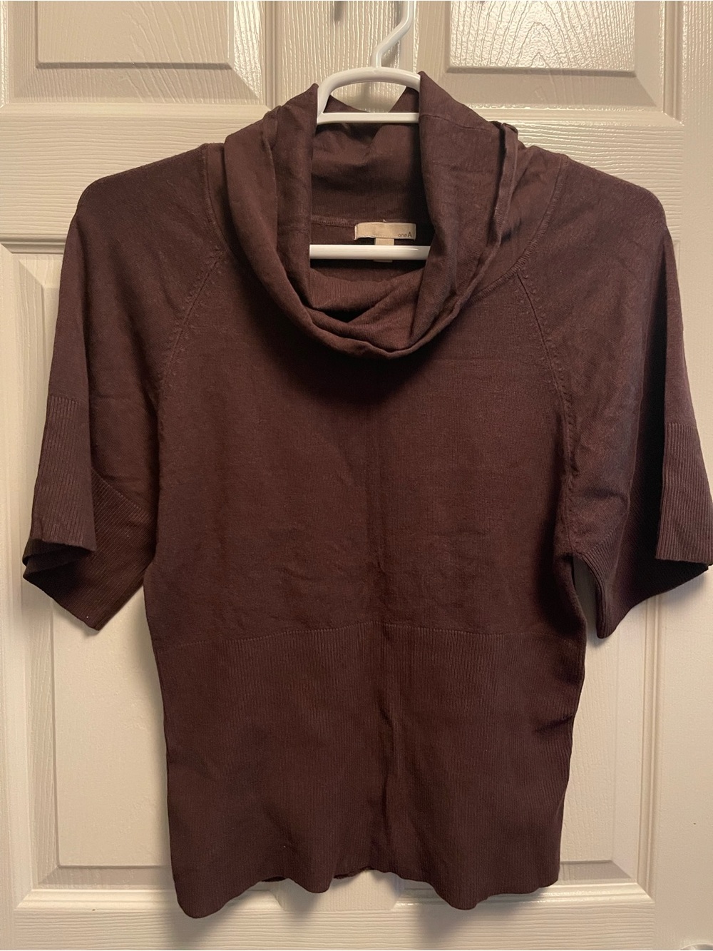 One A Short-Sleeve Cowl Neck women’s Top